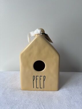 Rae Dunn Peep Yellow Birdhouse